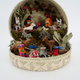 Mexican nativity scene in a basket.